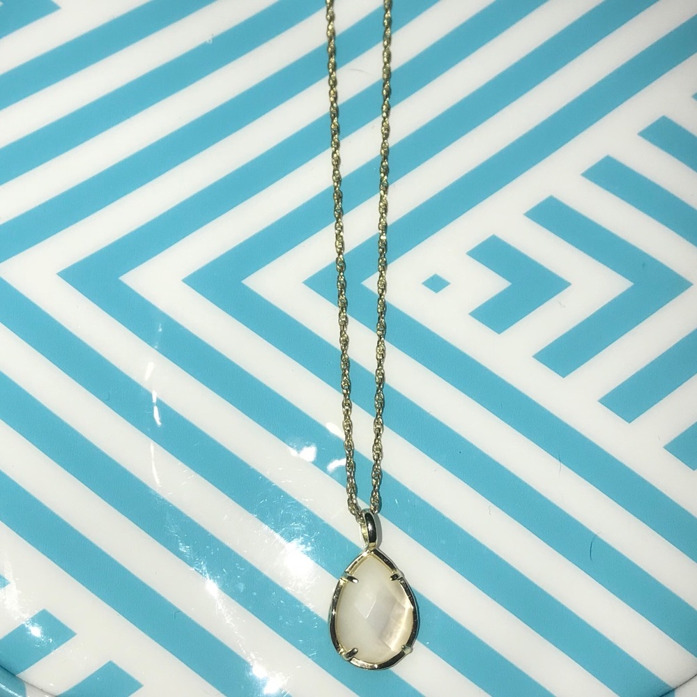 Kendra Scott Ivory Pearl Teardrop Necklace